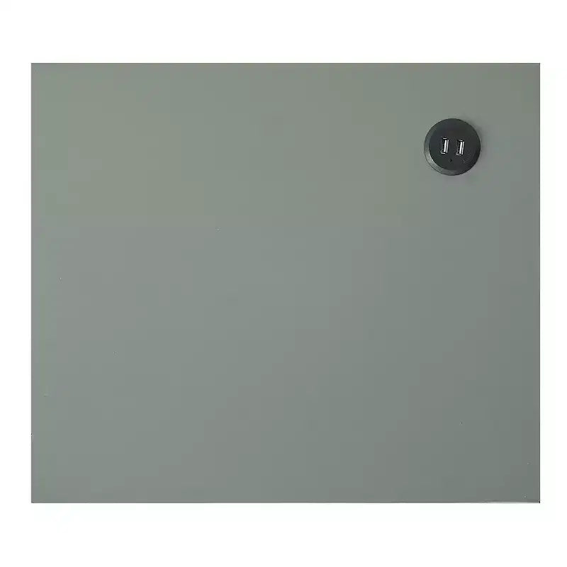 Table d'appoint moderne 1 tiroir avec ports USB et étagère, 45 cm