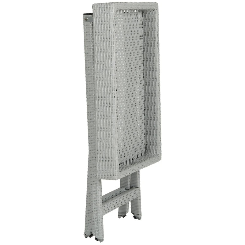 SAFAVIEH Table d'appoint pliante Hygerta d'extérieur - 28Lx18Px32H