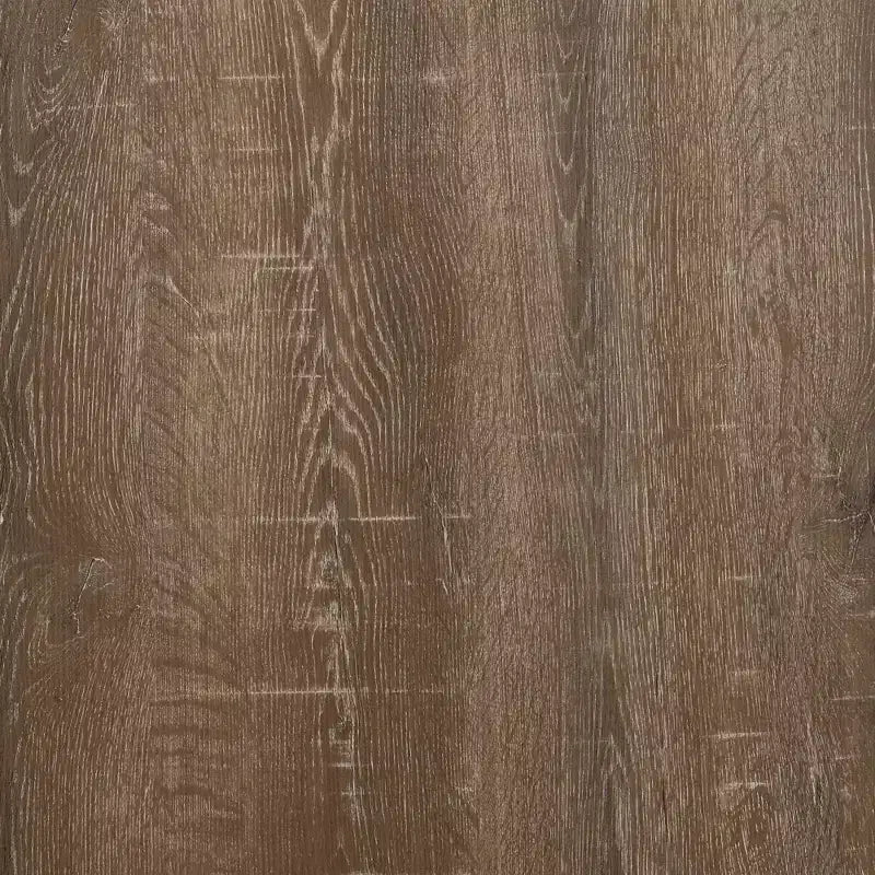 Table d'appoint carrée, cadre en fer noir avec plateau marron