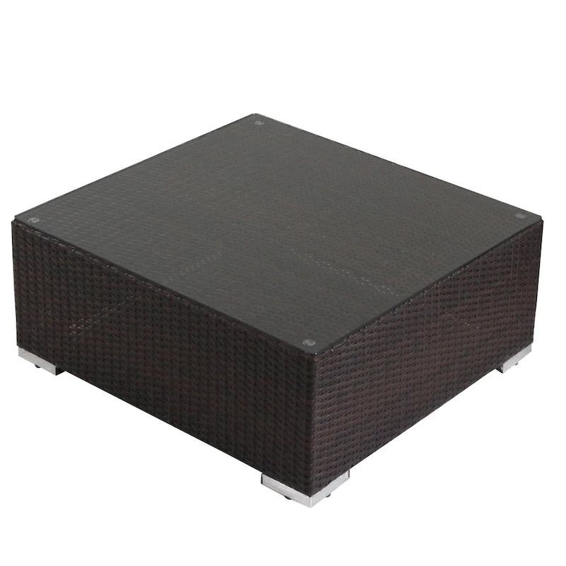 Table basse d'extérieur en osier Santa Rosa par Christopher Knight Home