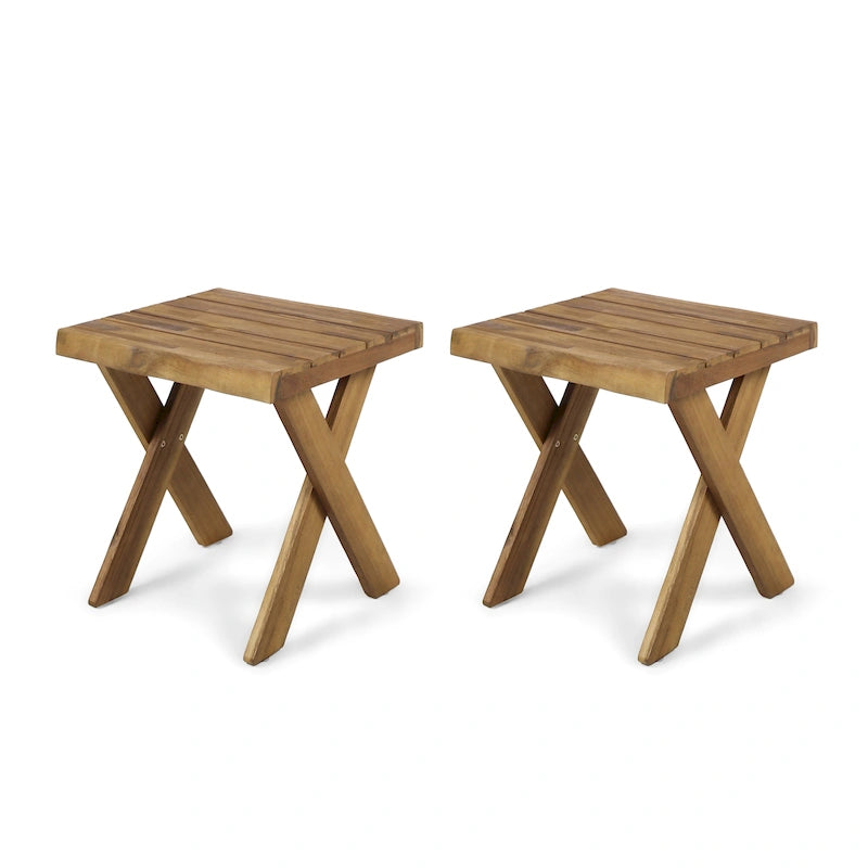 Table d'appoint intérieure/extérieure en bois d'acacia Eaglewood de Christopher Knight Home