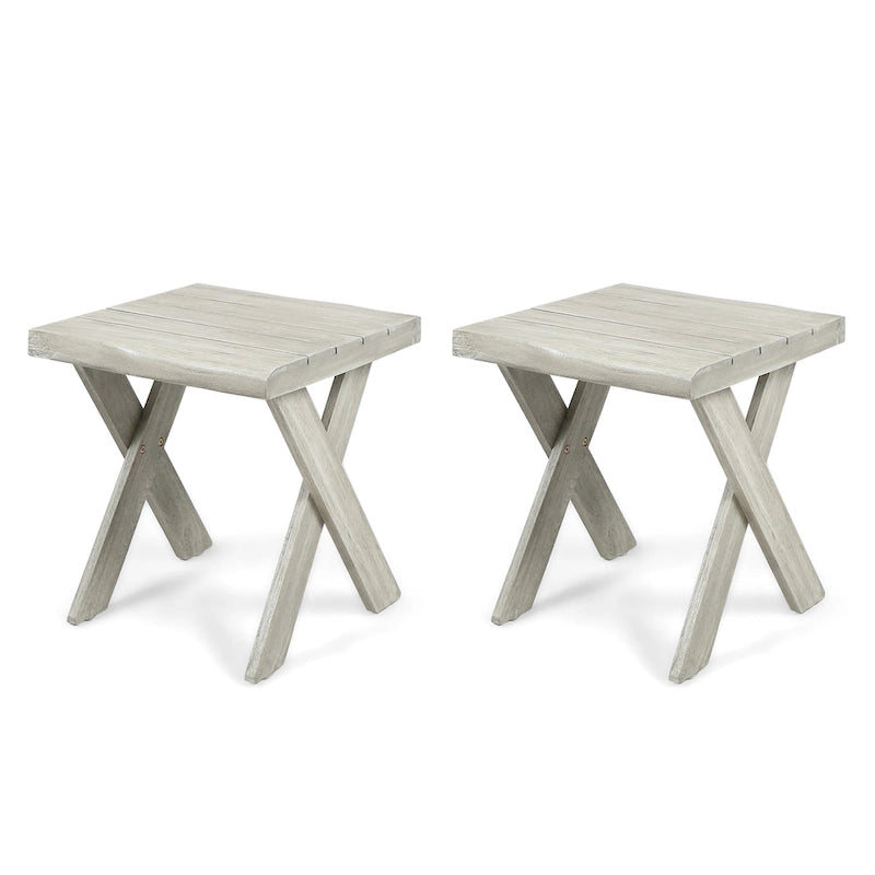 Table d'appoint intérieure/extérieure en bois d'acacia Eaglewood de Christopher Knight Home