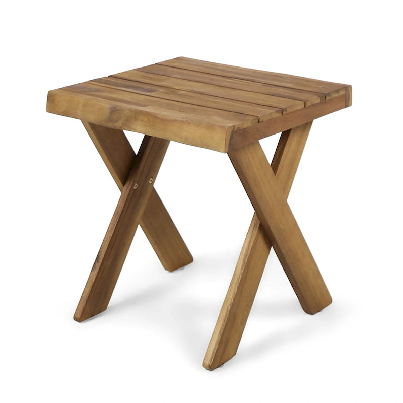 Table d'appoint intérieure/extérieure en bois d'acacia Eaglewood de Christopher Knight Home