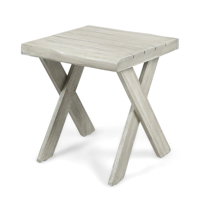 Table d'appoint intérieure/extérieure en bois d'acacia Eaglewood de Christopher Knight Home