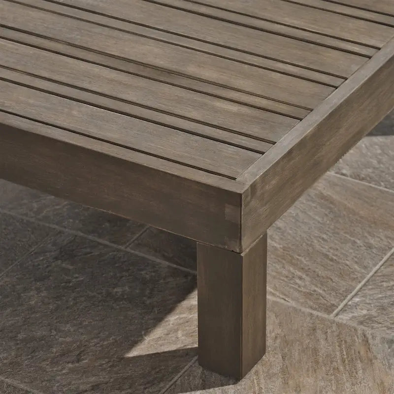 Ensemble canapé 8 places et fauteuil de jardin en acacia Brava par Christopher Knight Home