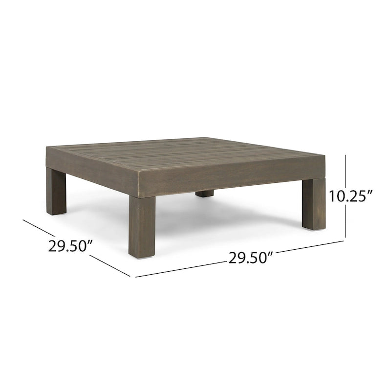 Ensemble canapé 8 places et fauteuil de jardin en acacia Brava par Christopher Knight Home