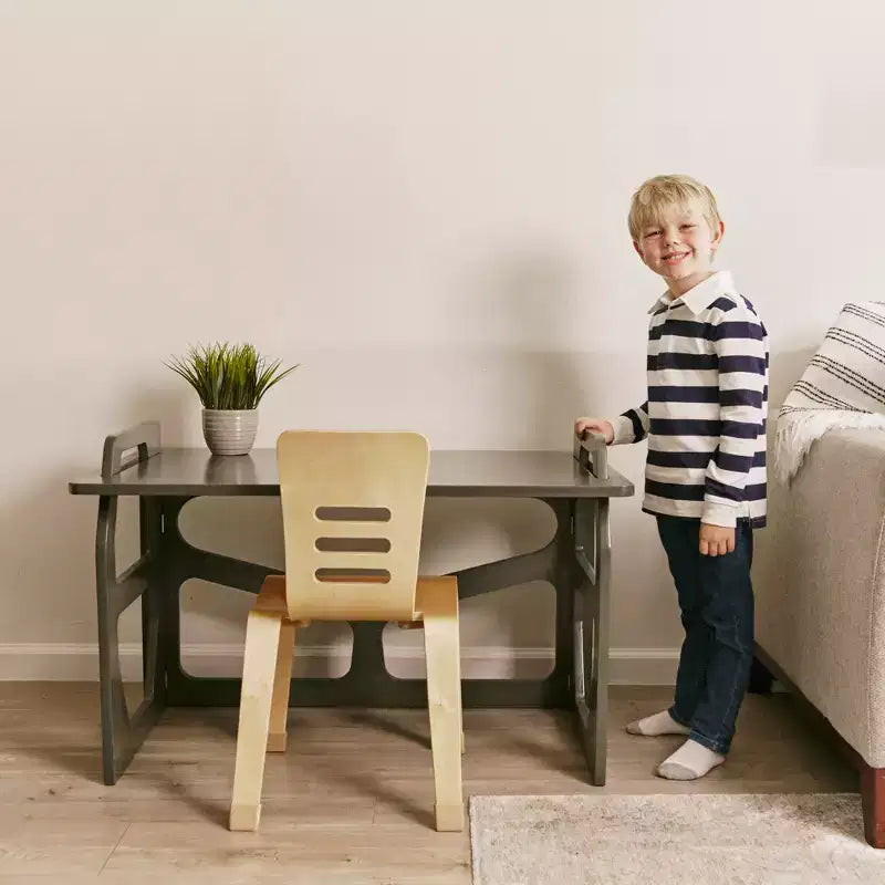 Pupitre d'étude en bois pour enfant, station d'apprentissage Montessori