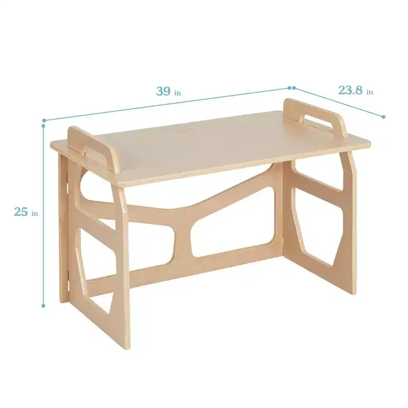 Pupitre d'étude en bois pour enfant, station d'apprentissage Montessori