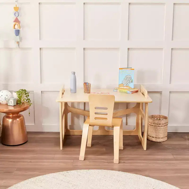 Pupitre d'étude en bois pour enfant, station d'apprentissage Montessori