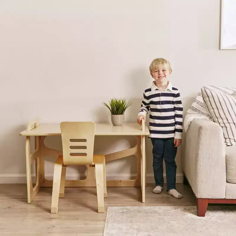 Pupitre d'étude en bois pour enfant, station d'apprentissage Montessori