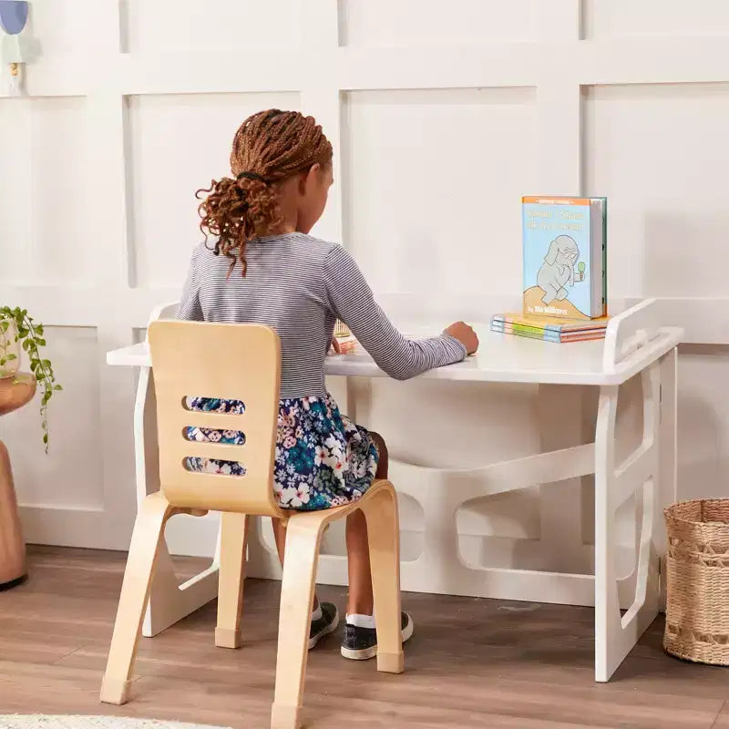 Pupitre d'étude en bois pour enfant, station d'apprentissage Montessori