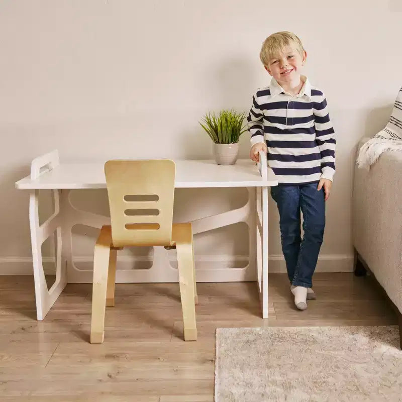 Pupitre d'étude en bois pour enfant, station d'apprentissage Montessori