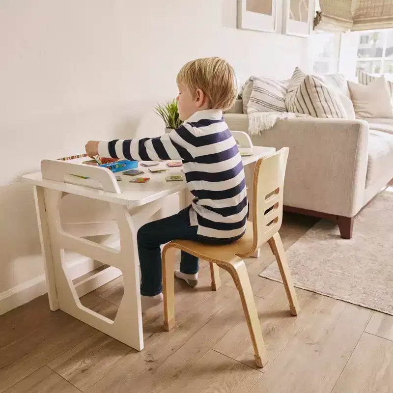 Pupitre d'étude en bois pour enfant, station d'apprentissage Montessori
