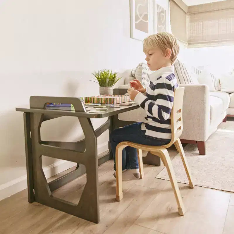 Pupitre d'étude en bois pour enfant, station d'apprentissage Montessori