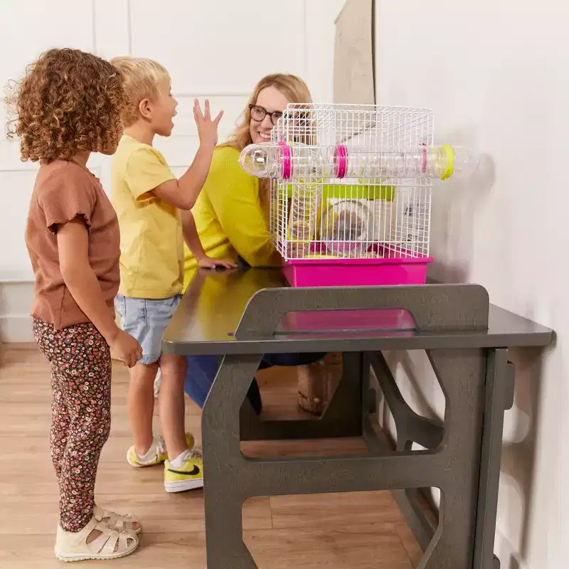 Pupitre d'étude en bois pour enfant, station d'apprentissage Montessori