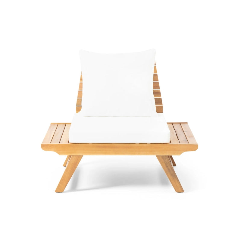 Fauteuils de jardin en bois d'acacia Sedona avec coussins par Christopher Knight Home