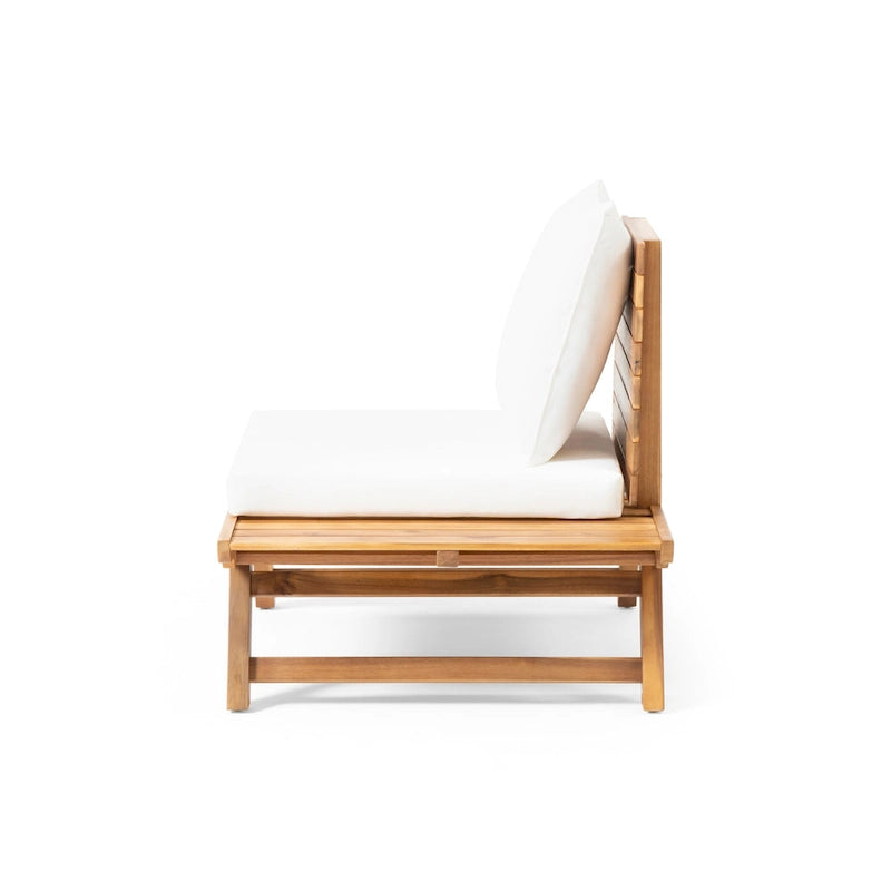 Fauteuils de jardin en bois d'acacia Sedona avec coussins par Christopher Knight Home