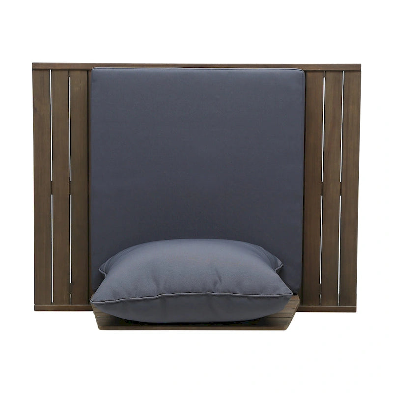 Fauteuils de jardin en bois d'acacia Sedona avec coussins par Christopher Knight Home