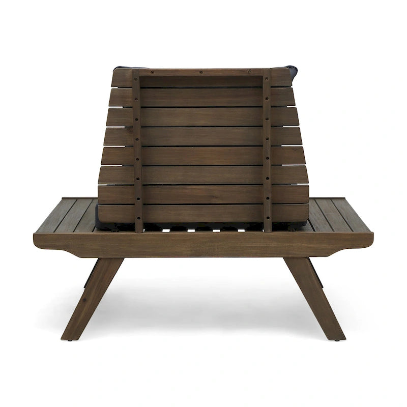 Fauteuils de jardin en bois d'acacia Sedona avec coussins par Christopher Knight Home