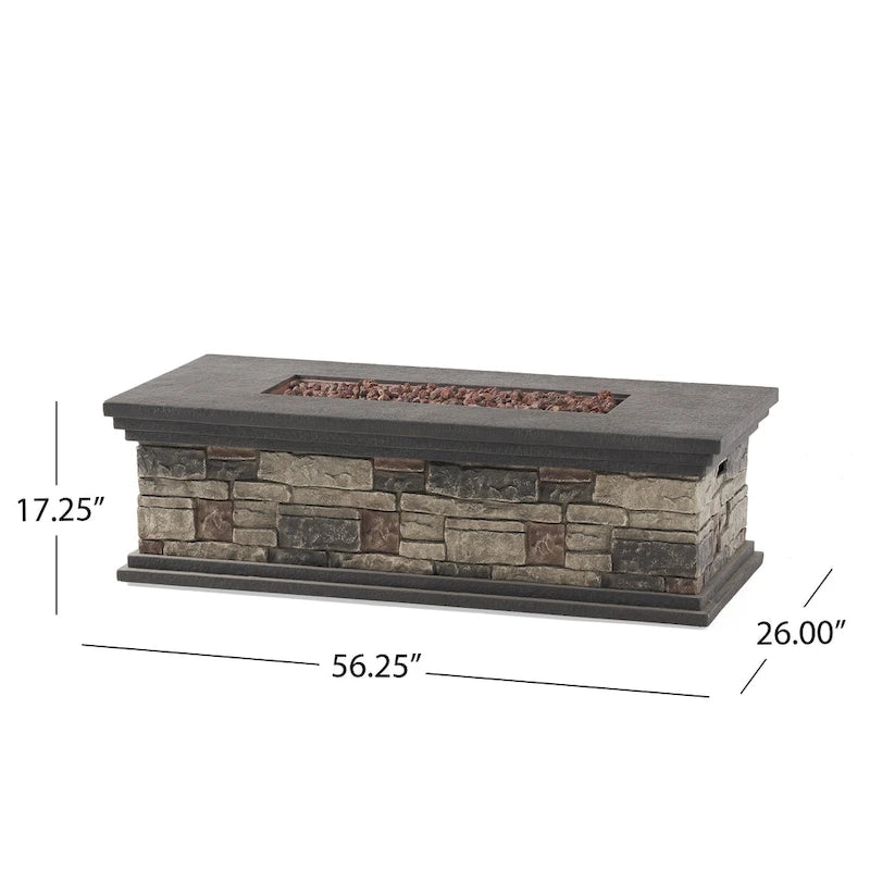 Ensemble de conversation en aluminium 7 places allongé Cape Coral Outdoor avec foyer par Christopher Knight Home