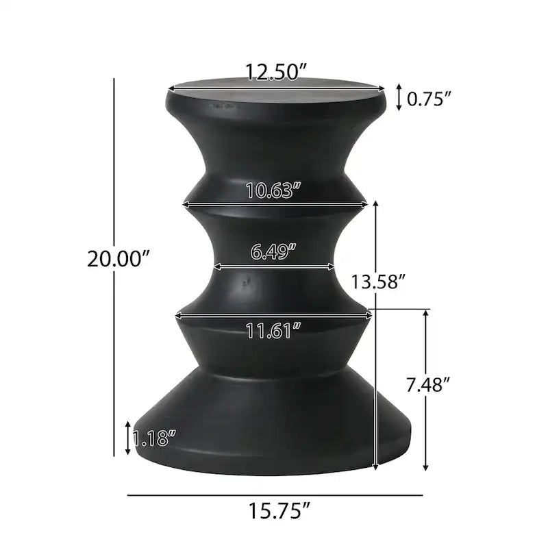 Table d'appoint d'extérieur Eureka, par Christopher Knight Home
