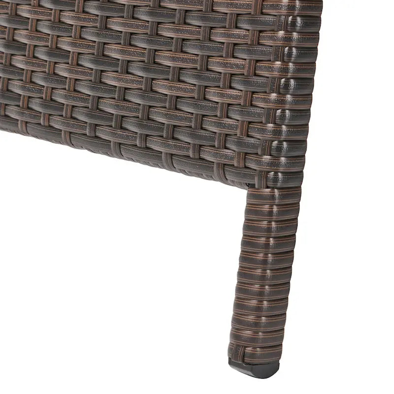 Table d'appoint pliante d'extérieur Salem Wicker par Christopher Knight Home