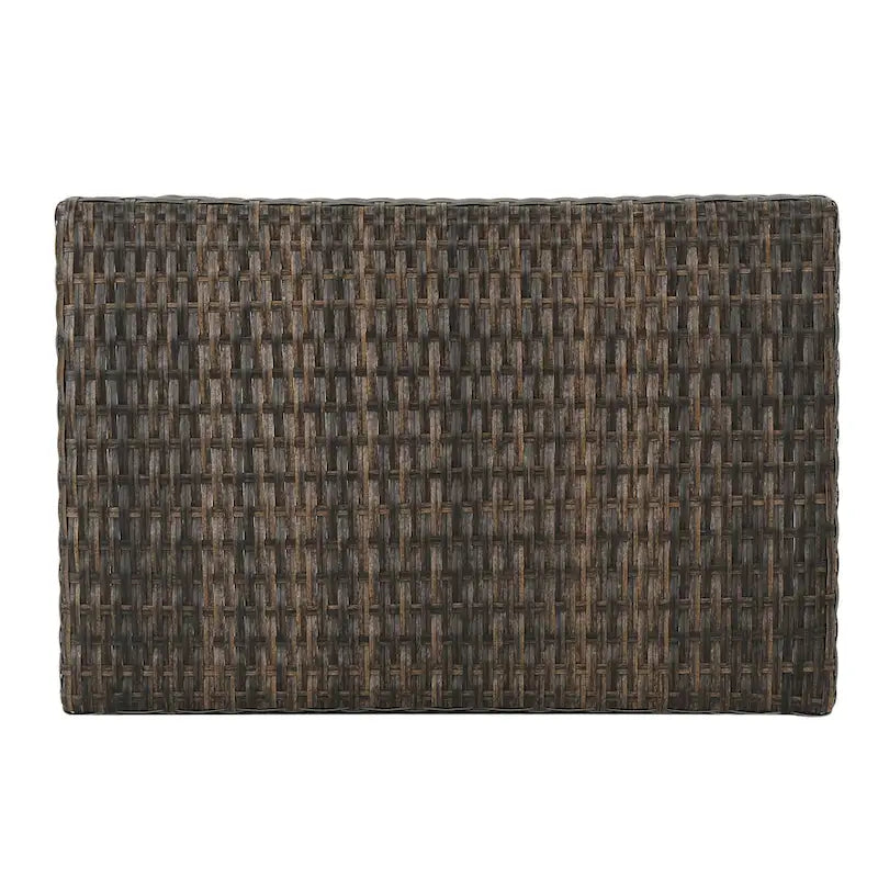 Table d'appoint pliante d'extérieur Salem Wicker par Christopher Knight Home
