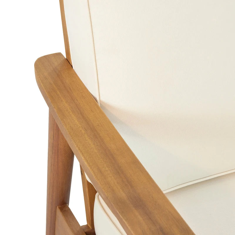 Causeuse et table basse d'extérieur en acacia Willowbrook par Christopher Knight Home