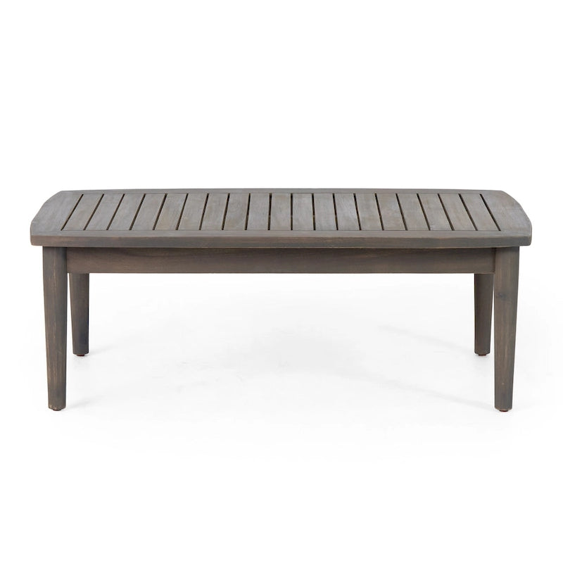 Causeuse et table basse d'extérieur en acacia Willowbrook par Christopher Knight Home
