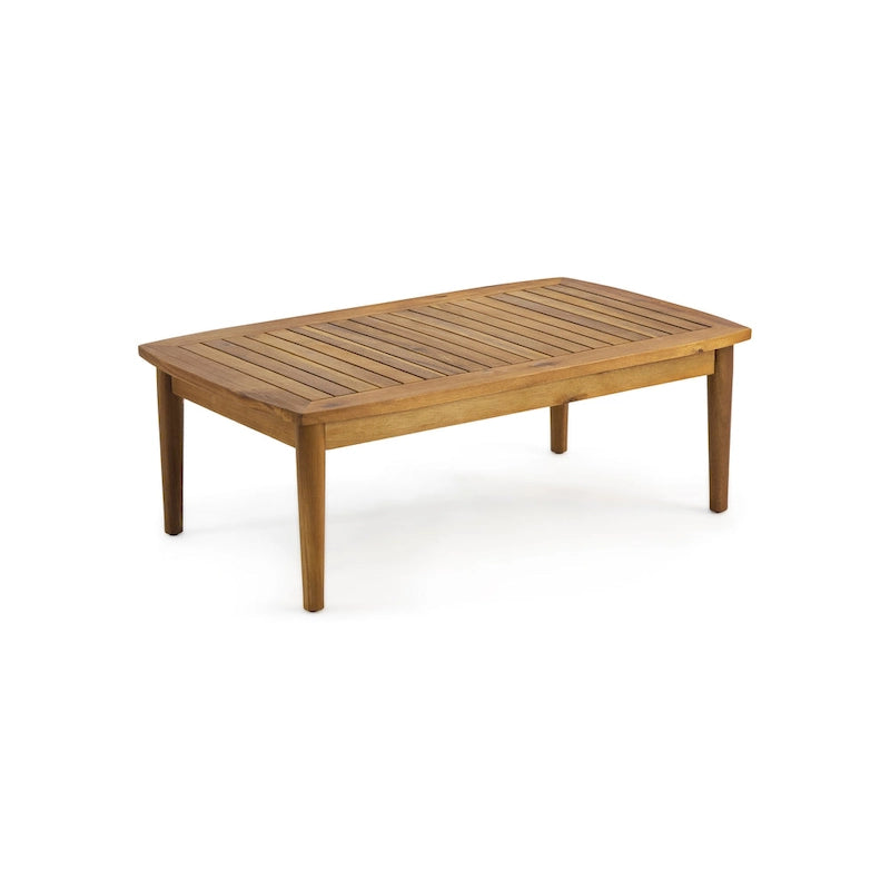 Causeuse et table basse d'extérieur en acacia Willowbrook par Christopher Knight Home