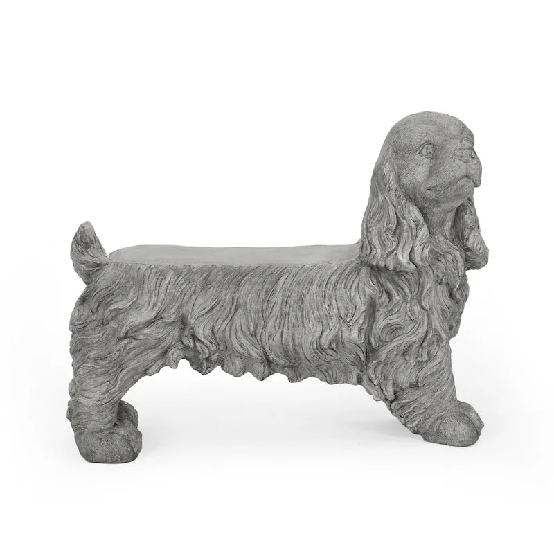 Banc en forme de chien cocker Carlysle par Christopher Knight Home - N/A