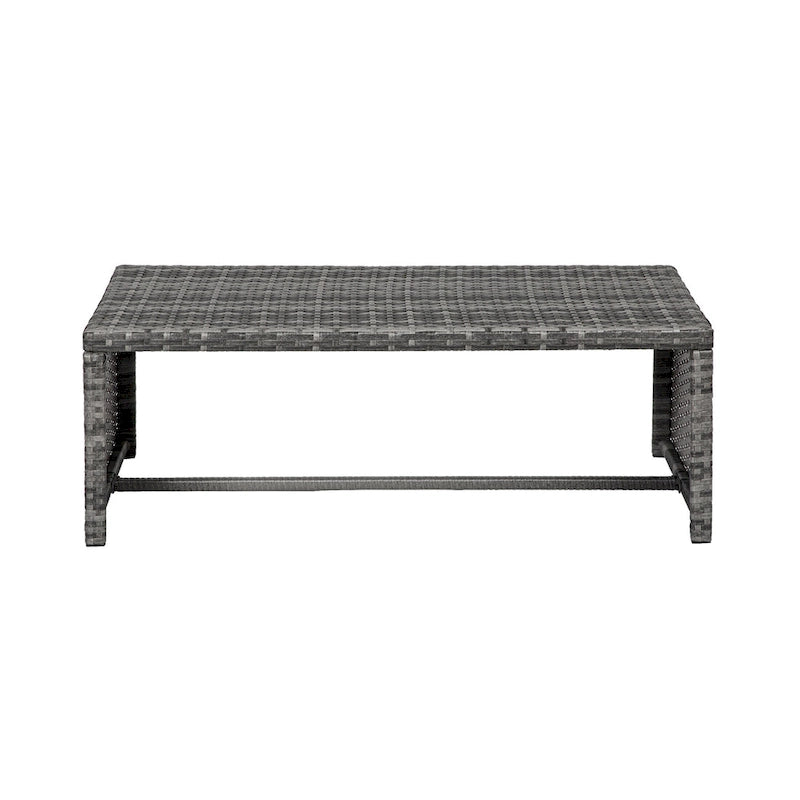 Audy Mobilier de jardin en rotin 4 pièces avec coussins