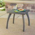 Table d'appoint d'extérieur en osier Honolulu de Christopher Knight Home