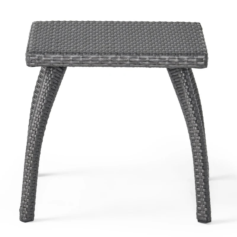 Table d'appoint d'extérieur en osier Honolulu de Christopher Knight Home