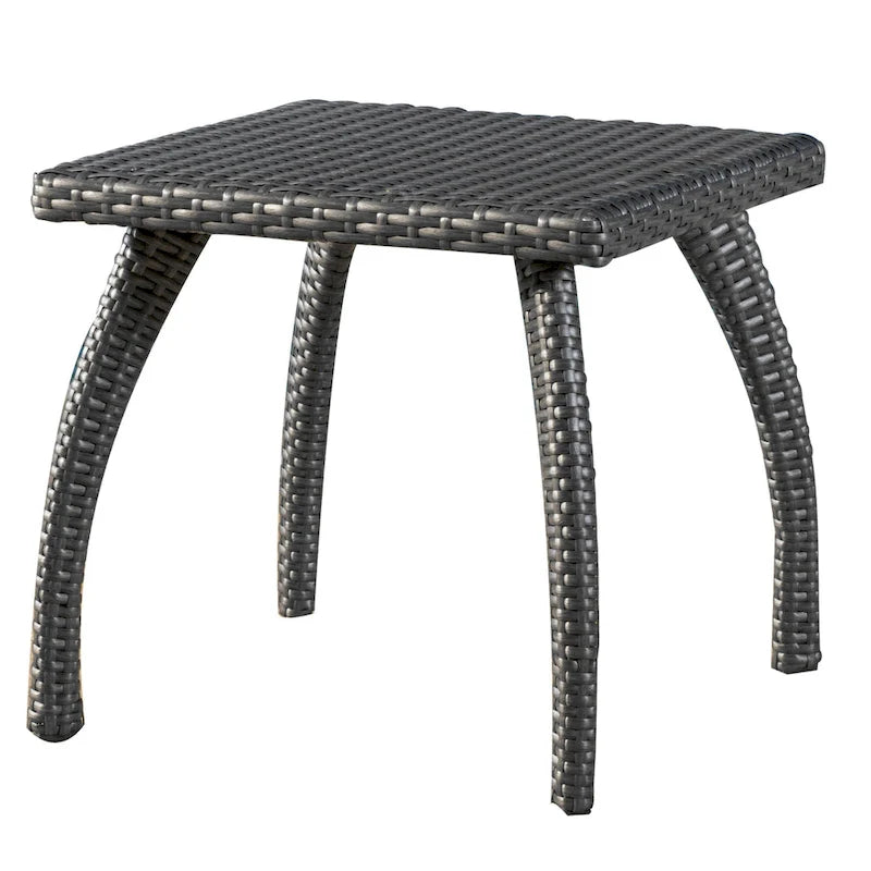 Table d'appoint d'extérieur en osier Honolulu de Christopher Knight Home