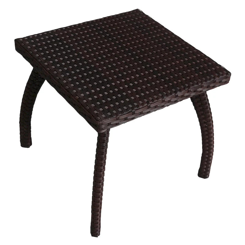 Table d'appoint d'extérieur en osier Honolulu de Christopher Knight Home