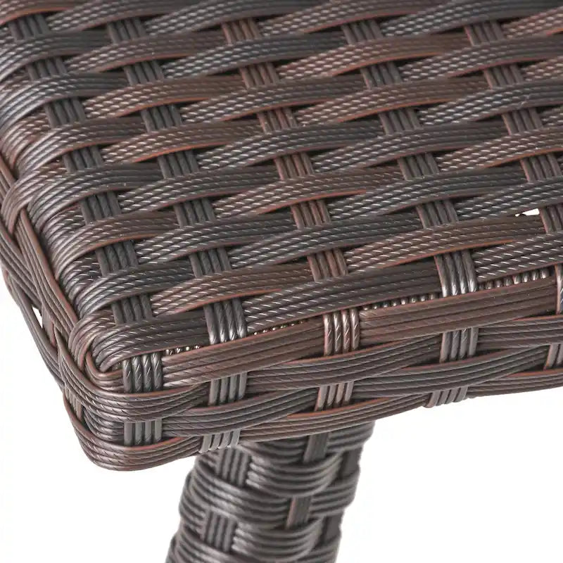 Table d'appoint d'extérieur en osier Honolulu de Christopher Knight Home