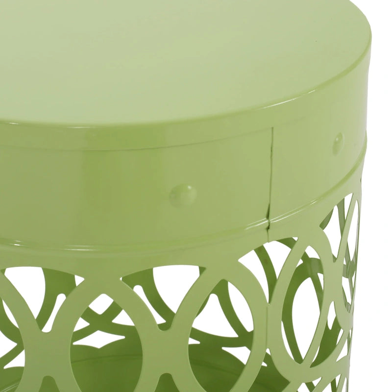 Tables d'appoint Mellie d'extérieur en métal (lot de 2) par Christopher Knight Home