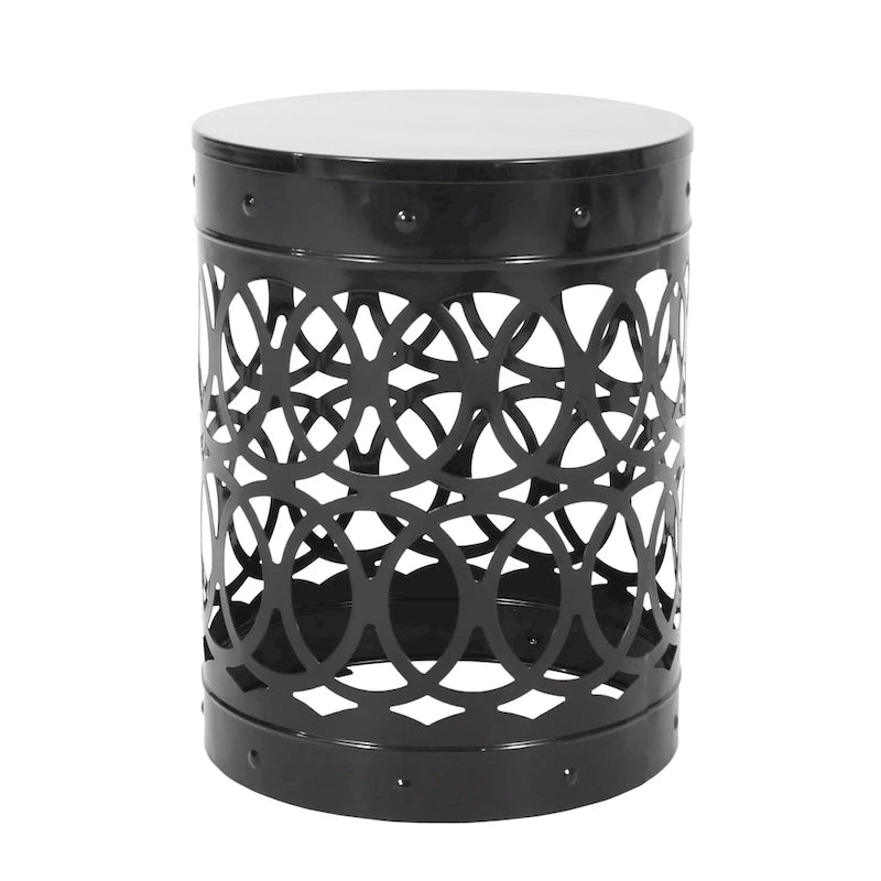 Tables d'appoint Mellie d'extérieur en métal (lot de 2) par Christopher Knight Home