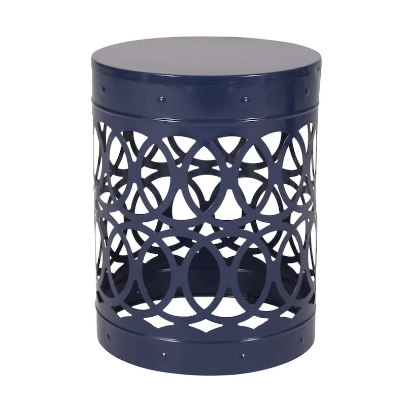 Tables d'appoint Mellie d'extérieur en métal (lot de 2) par Christopher Knight Home