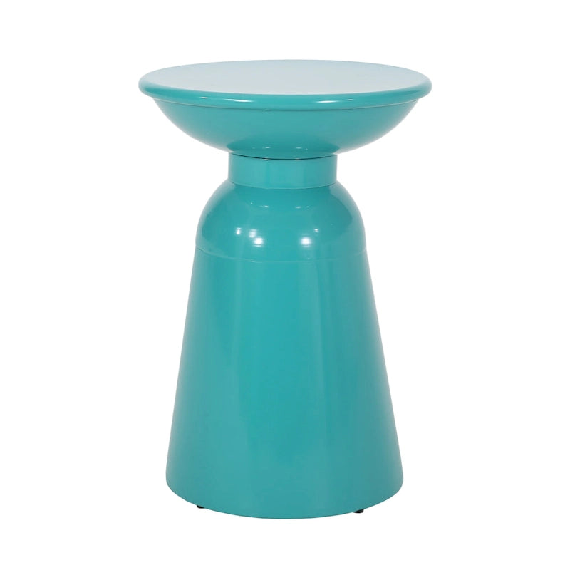 Tables d'appoint extérieures en métal Pelon (lot de 2) par Christopher Knight Home