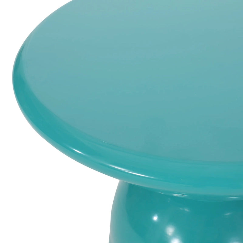 Tables d'appoint extérieures en métal Pelon (lot de 2) par Christopher Knight Home
