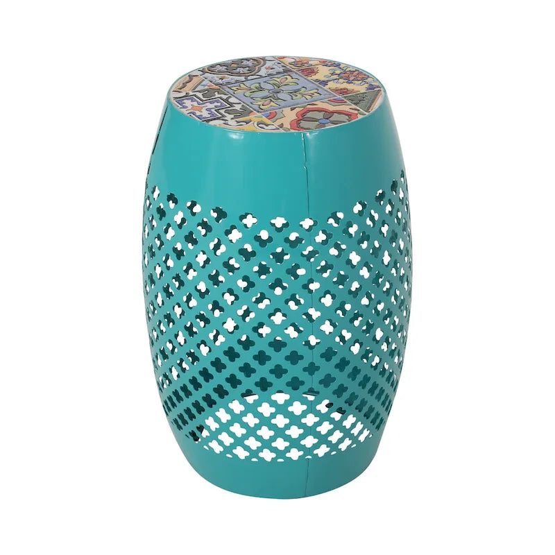 Table d'appoint Roswell Outdoor Lace Cut de Christopher Knight Home