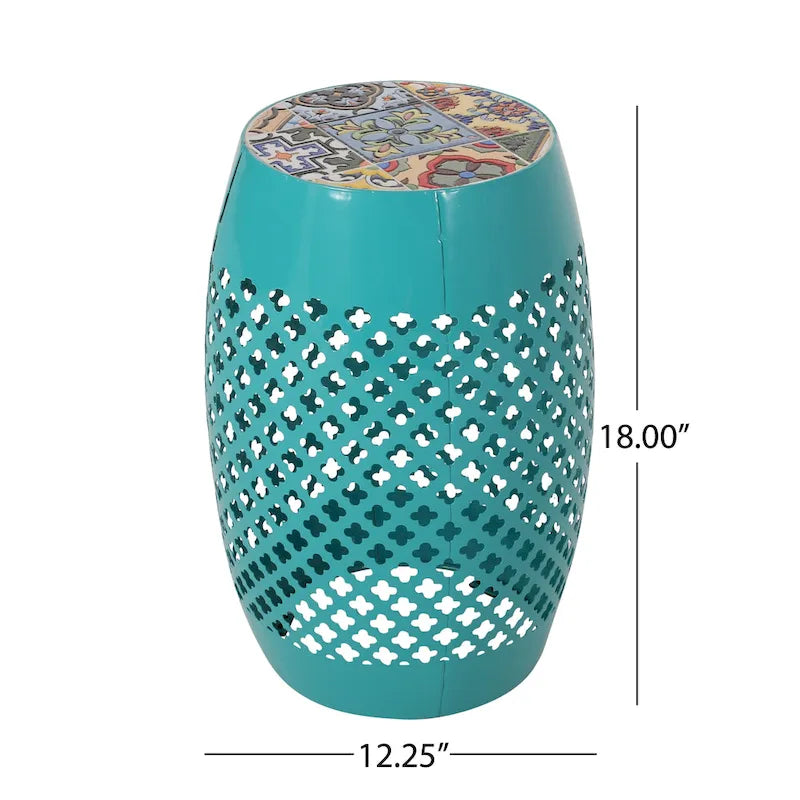 Table d'appoint Roswell Outdoor Lace Cut de Christopher Knight Home