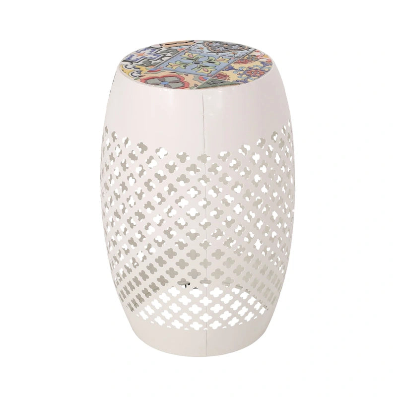 Table d'appoint Roswell Outdoor Lace Cut de Christopher Knight Home