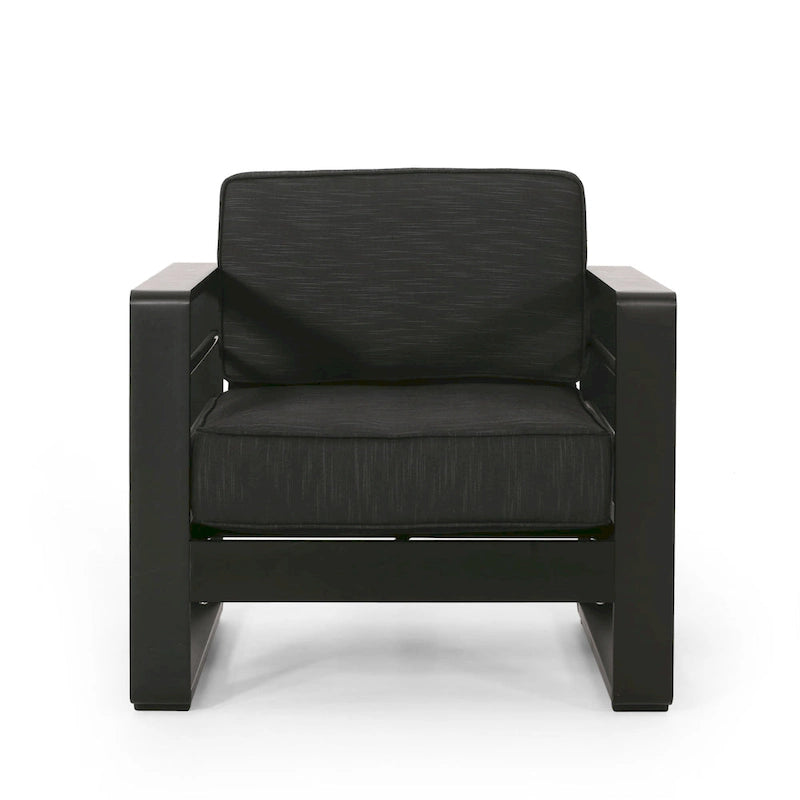 Fauteuils de club en aluminium Maya Bay (lot de 2) par Christopher Knight Home