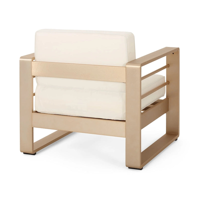 Fauteuils de club en aluminium Maya Bay (lot de 2) par Christopher Knight Home