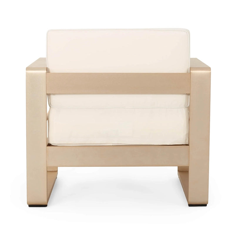 Fauteuils de club en aluminium Maya Bay (lot de 2) par Christopher Knight Home