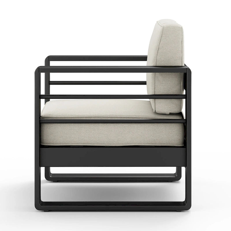 Fauteuils de club en aluminium Maya Bay (lot de 2) par Christopher Knight Home