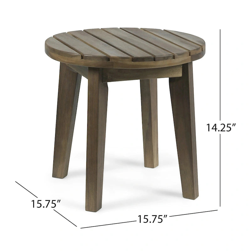 Christopher Knight Home Gertrude Table d'appoint d'extérieur 16 en bois d'acacia
